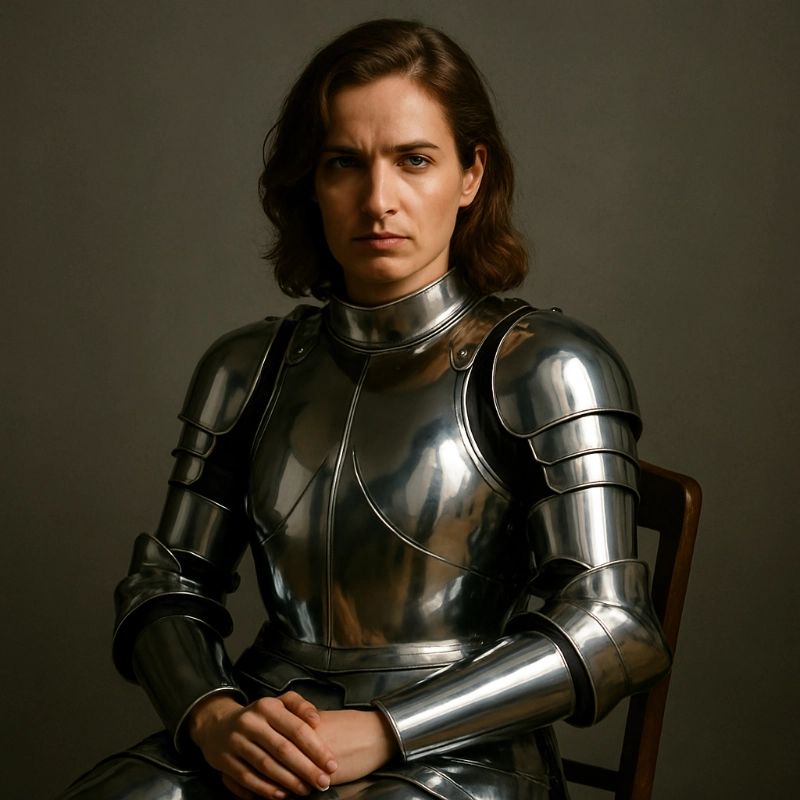 polished chrome armor